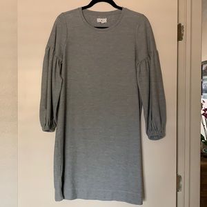 Grey big sheave dress